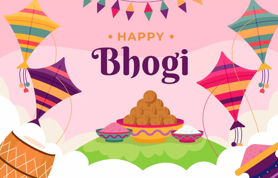 Happy bhogi Telugu Wishes, Quotes, Rangoli